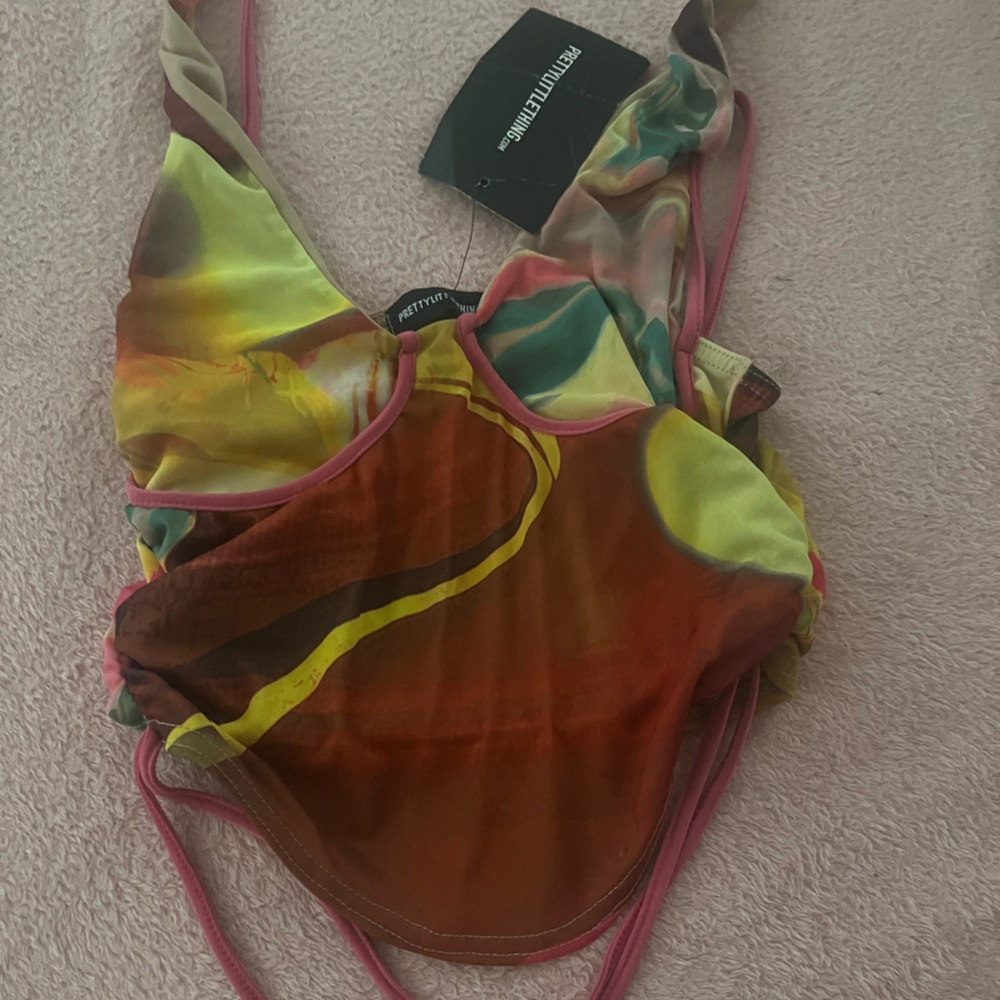 Colorful Halter Top